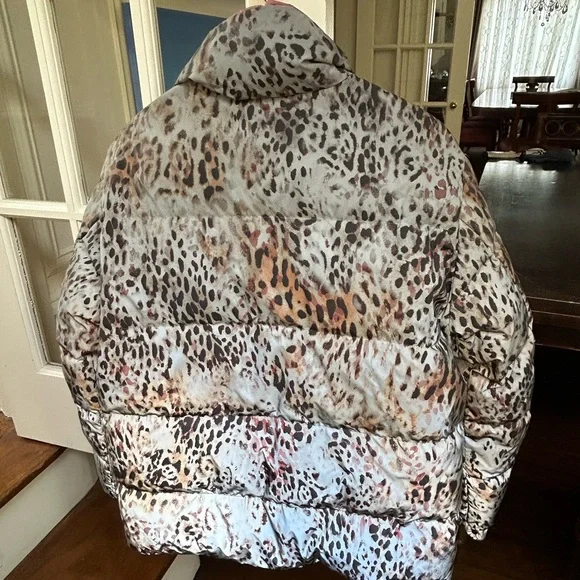 Moncler down ski coat jacket nwt size 3 leopard - Picture 4 of 9